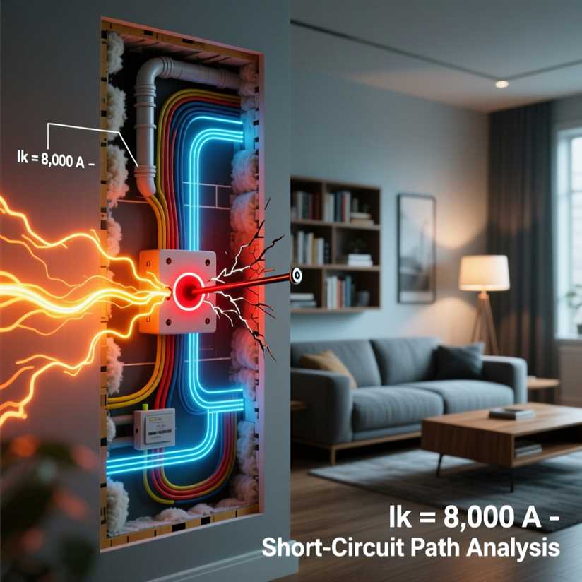 Схема и формулы для однофазной сети