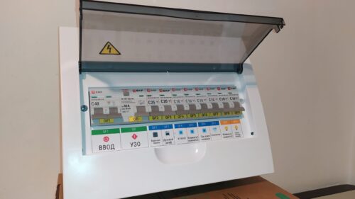 Электрощит в сборе встраиваемый 12 модулей V.2 40А арт. 3dp3gdod