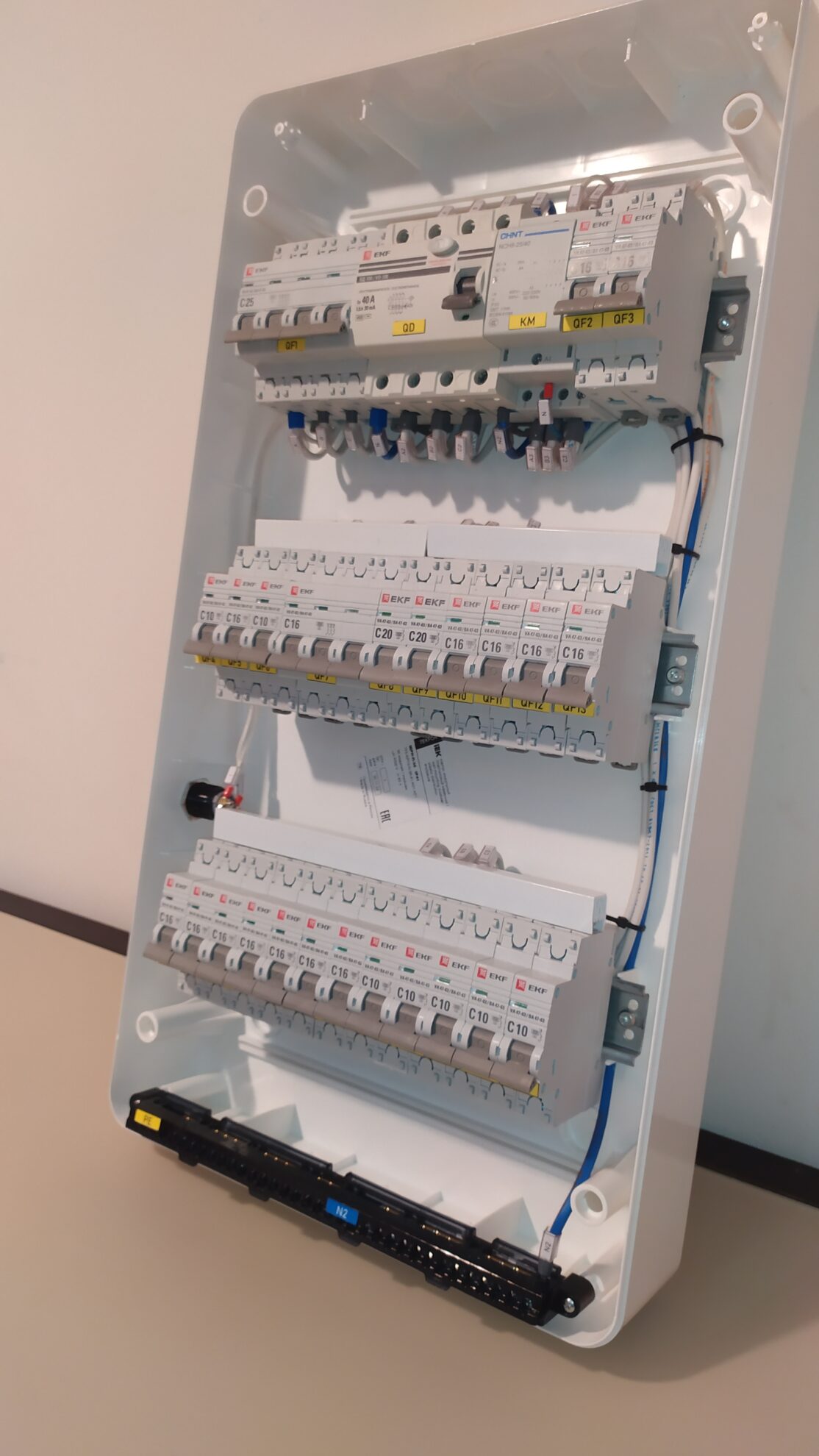 Щит в сборе навесной 36 мод 25А/380 с кнопкой управления v1 арт. 2cfvuael — изображение 6