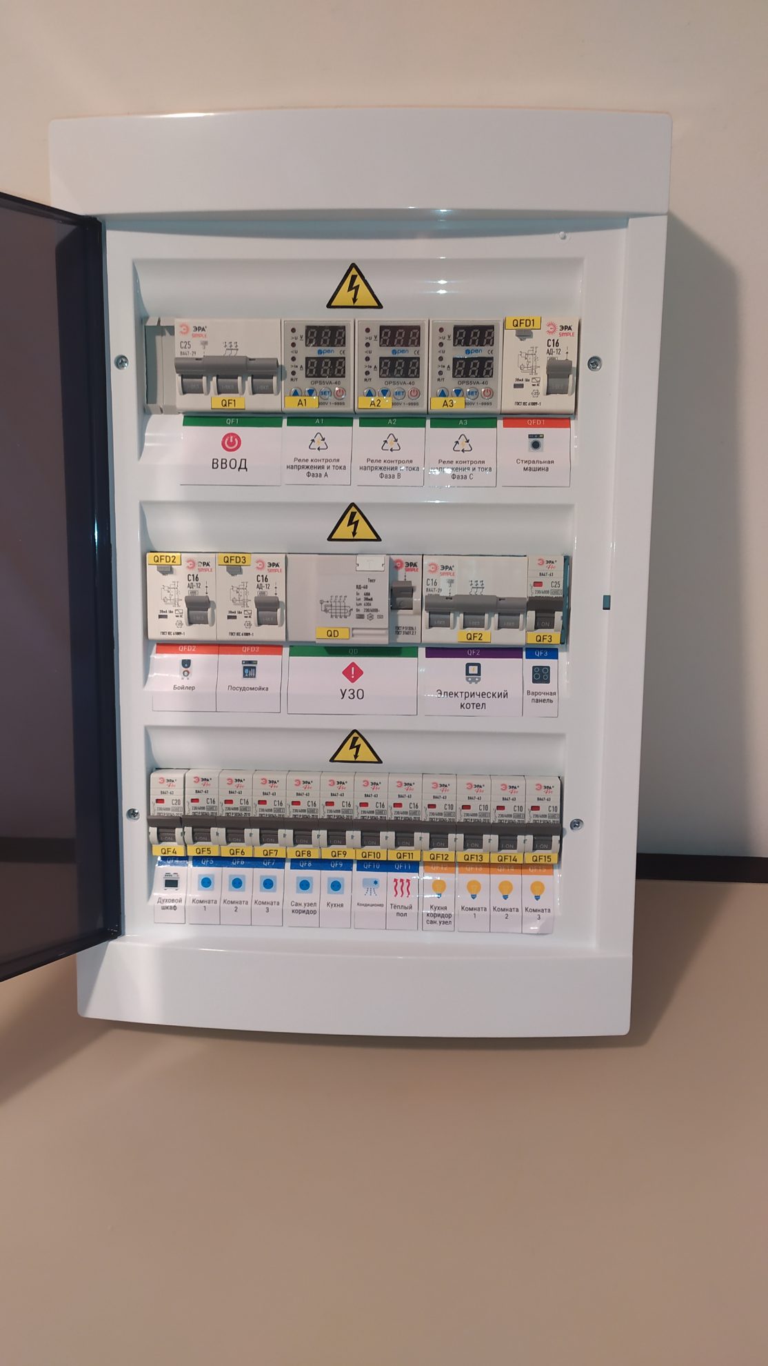 Электрощит в сборе навесной 15 кВт 36 мод Эрб арт. 364254115 — изображение 3