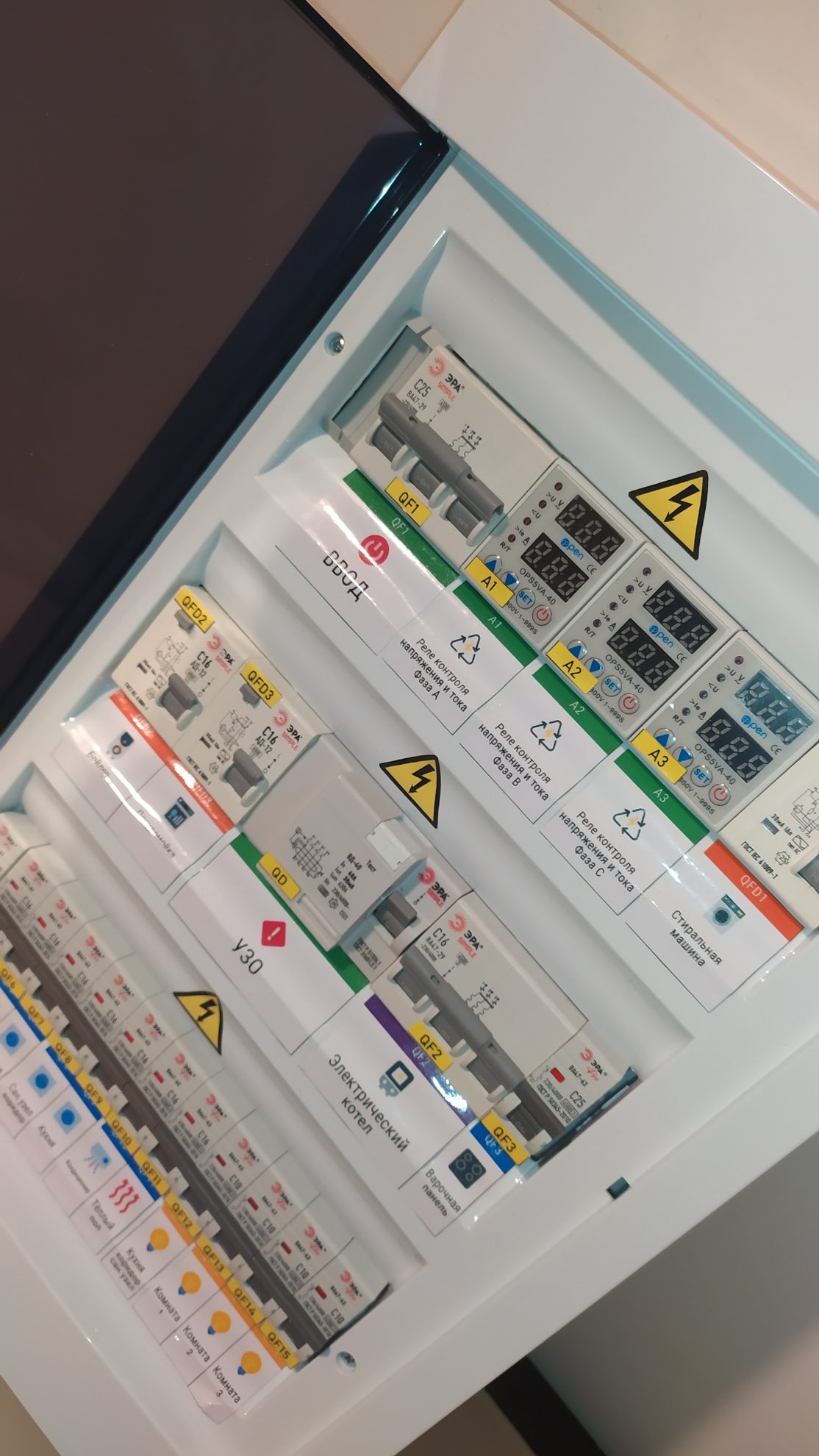 Электрощит в сборе навесной 15 кВт 36 мод Эрб арт. 364254115 — изображение 4