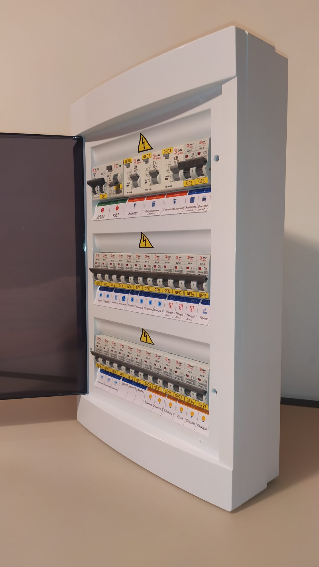 Электрощит в сборе 36 модулей, 220В 2П 40А v3 Эрб арт. 364254116 — изображение 4