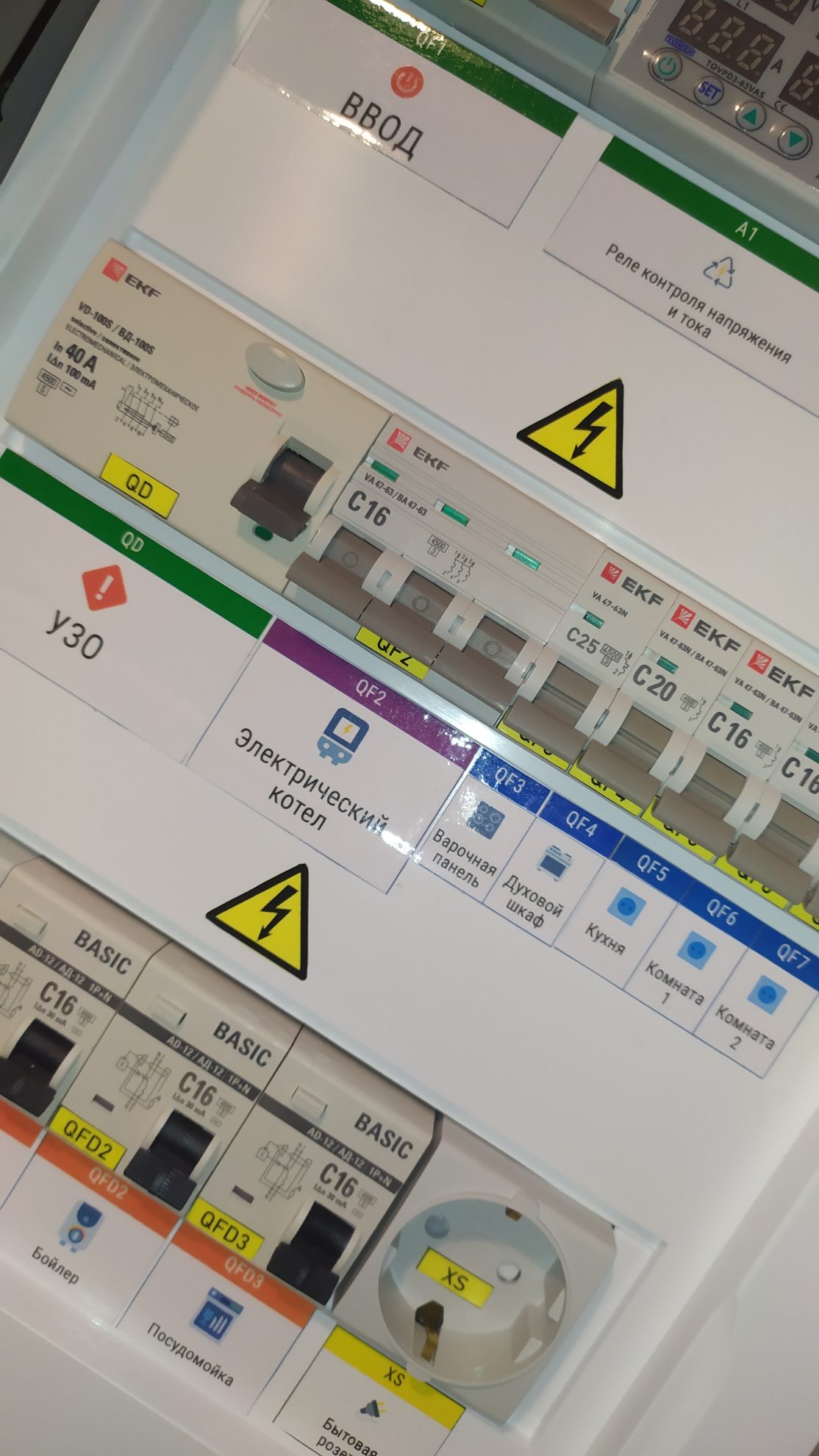 Электрощит в сборе 15 кВт 36 модулей встраиваемый арт. 692hm94 — изображение 4